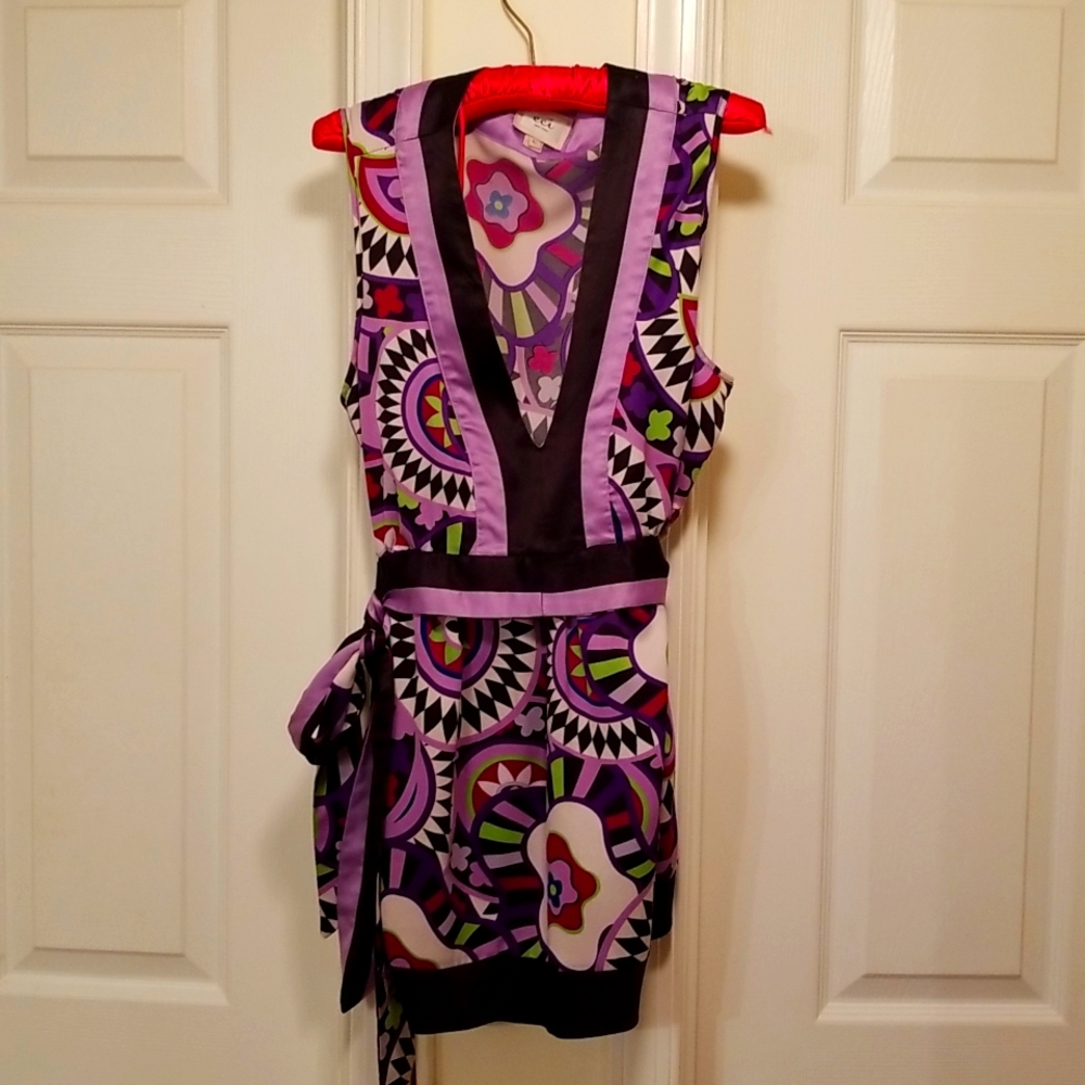 Sleeveless top by Eci in exciting colors. 93% Polyester;7% Spandex
